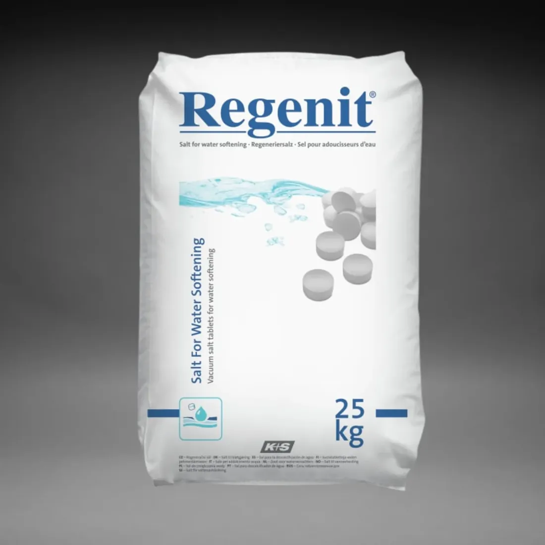 Regenit Regeneriersalz (Tablettensalz), Palette 40 Säcke à 25 kg