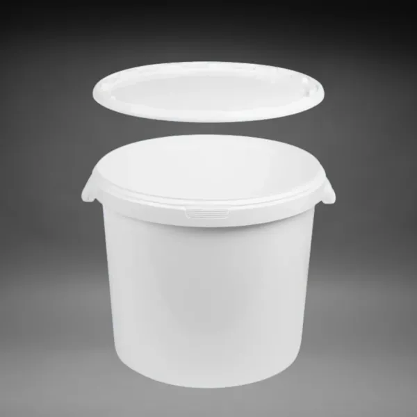 Runder Kunststoffeimer 33,1L weiß