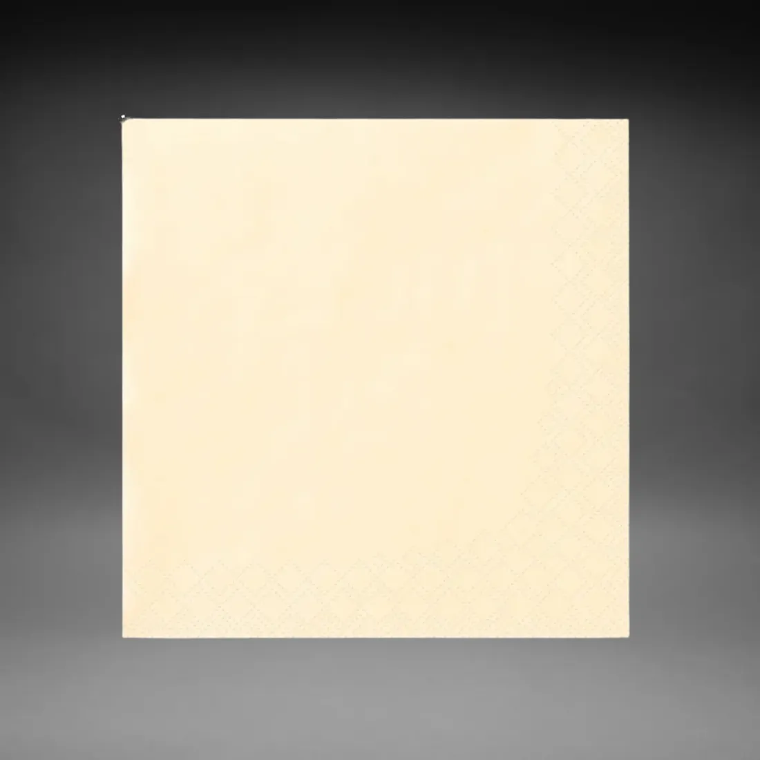Serviette creme 1/4 Falz