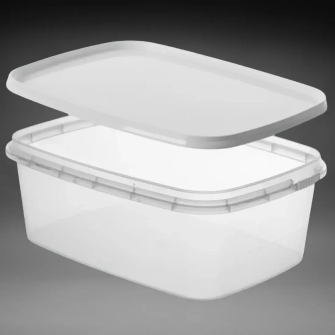 Rechteckschale 1200ml transparent
