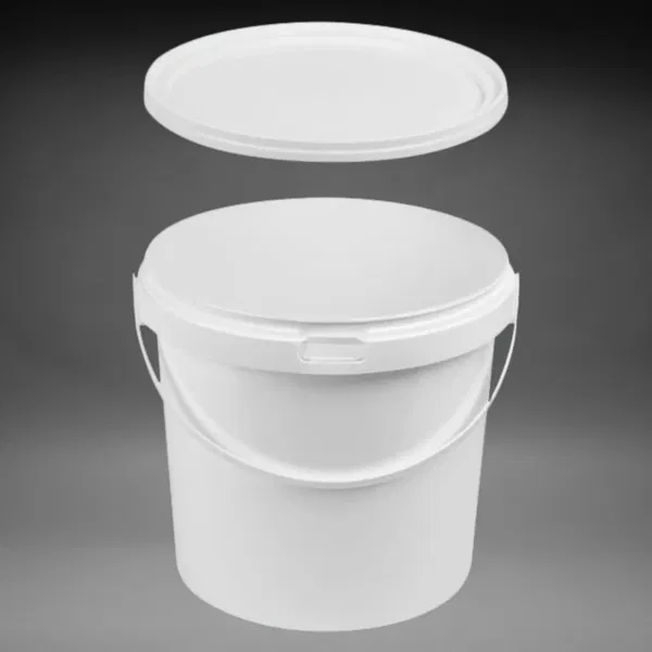 Kunstoffeimer 10,9L natur mit Kunstoffbügel