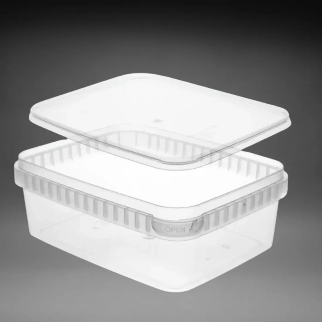 Rechteckschale 1000g transparent