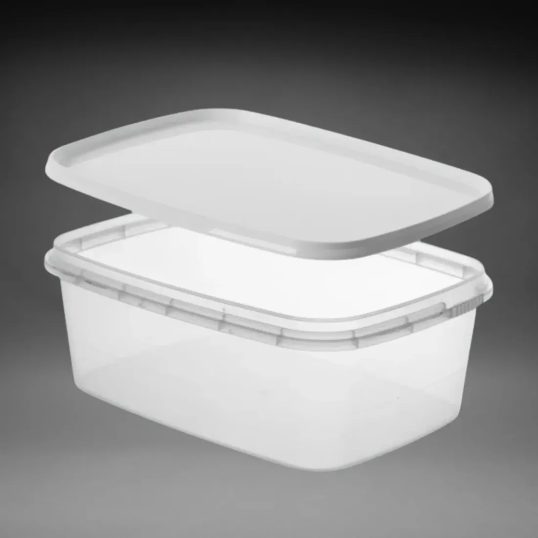 Rechteckschale 1200 ml transparent